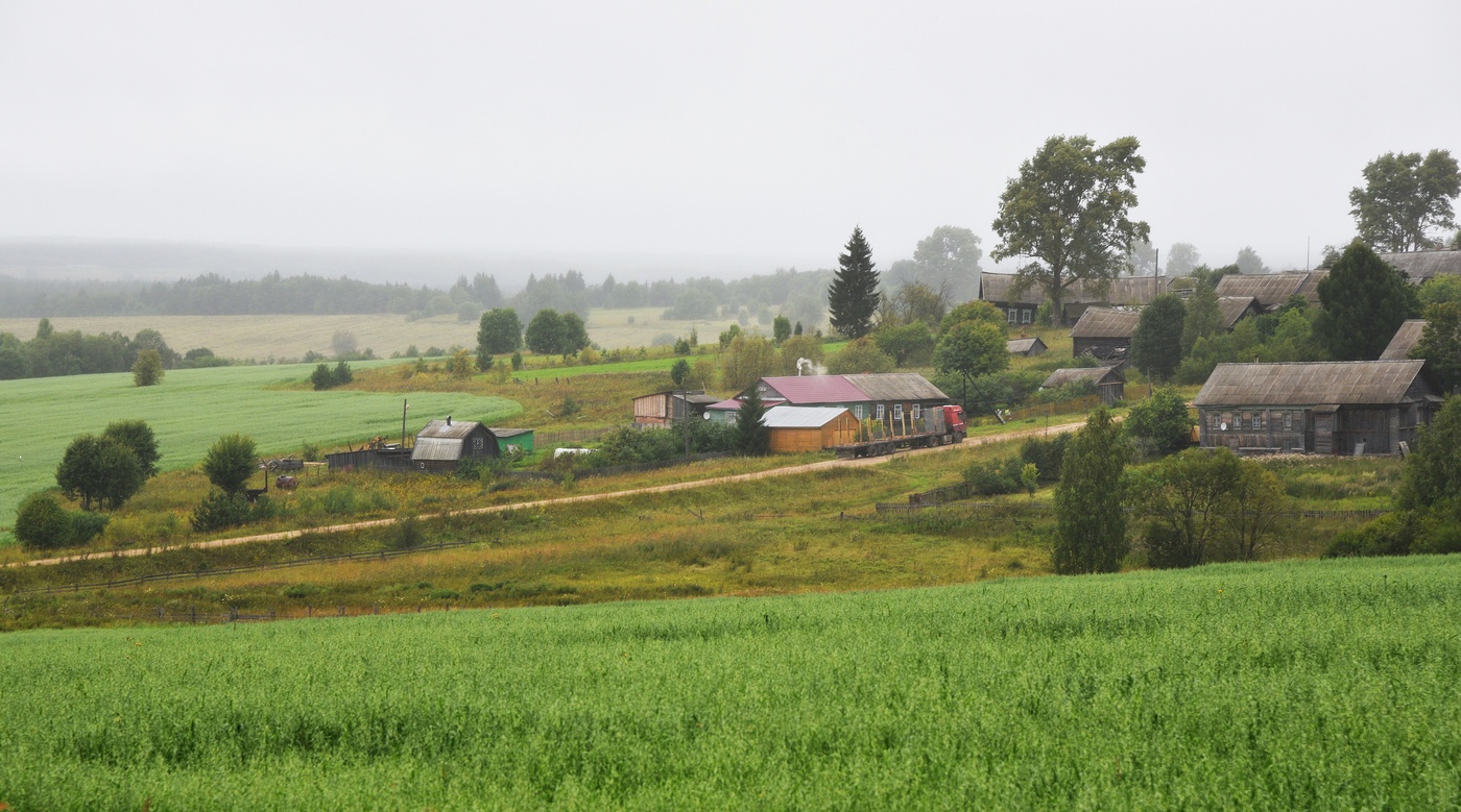 "Скучная картина! Тучи без конца..."
