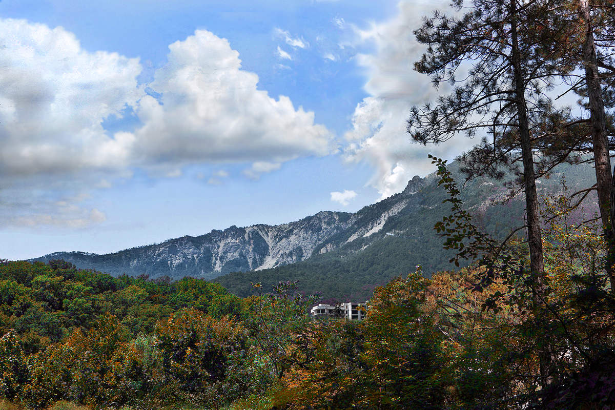Простенький пейзаж.