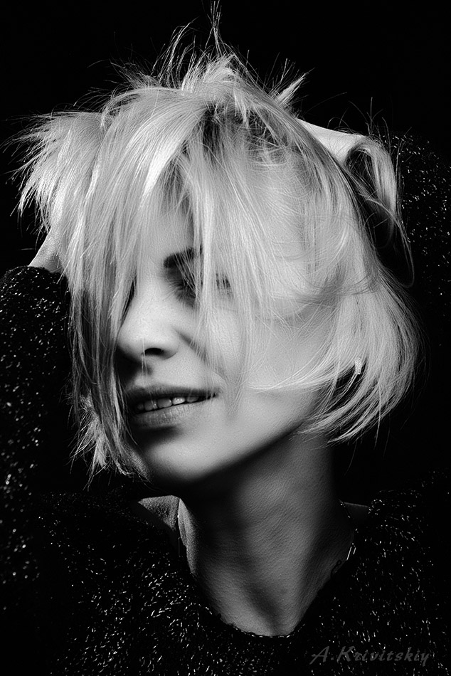 Spontaneous portrait of a girl.