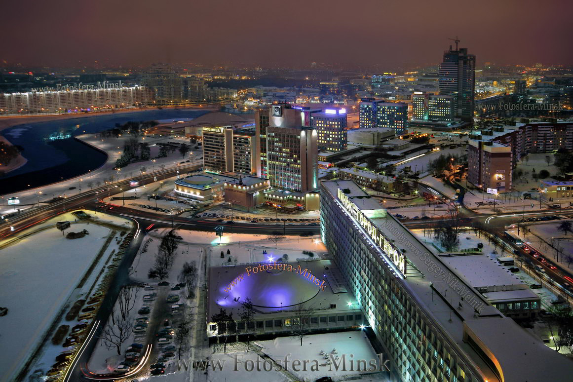 Город в сизой дымке