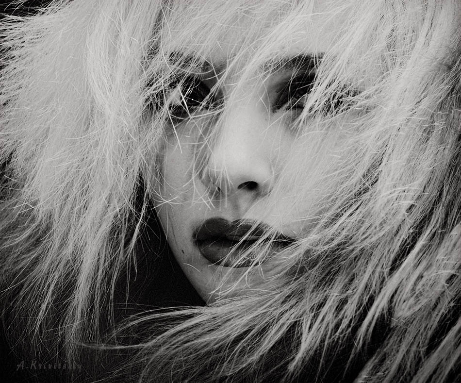 Portrait of the actress.