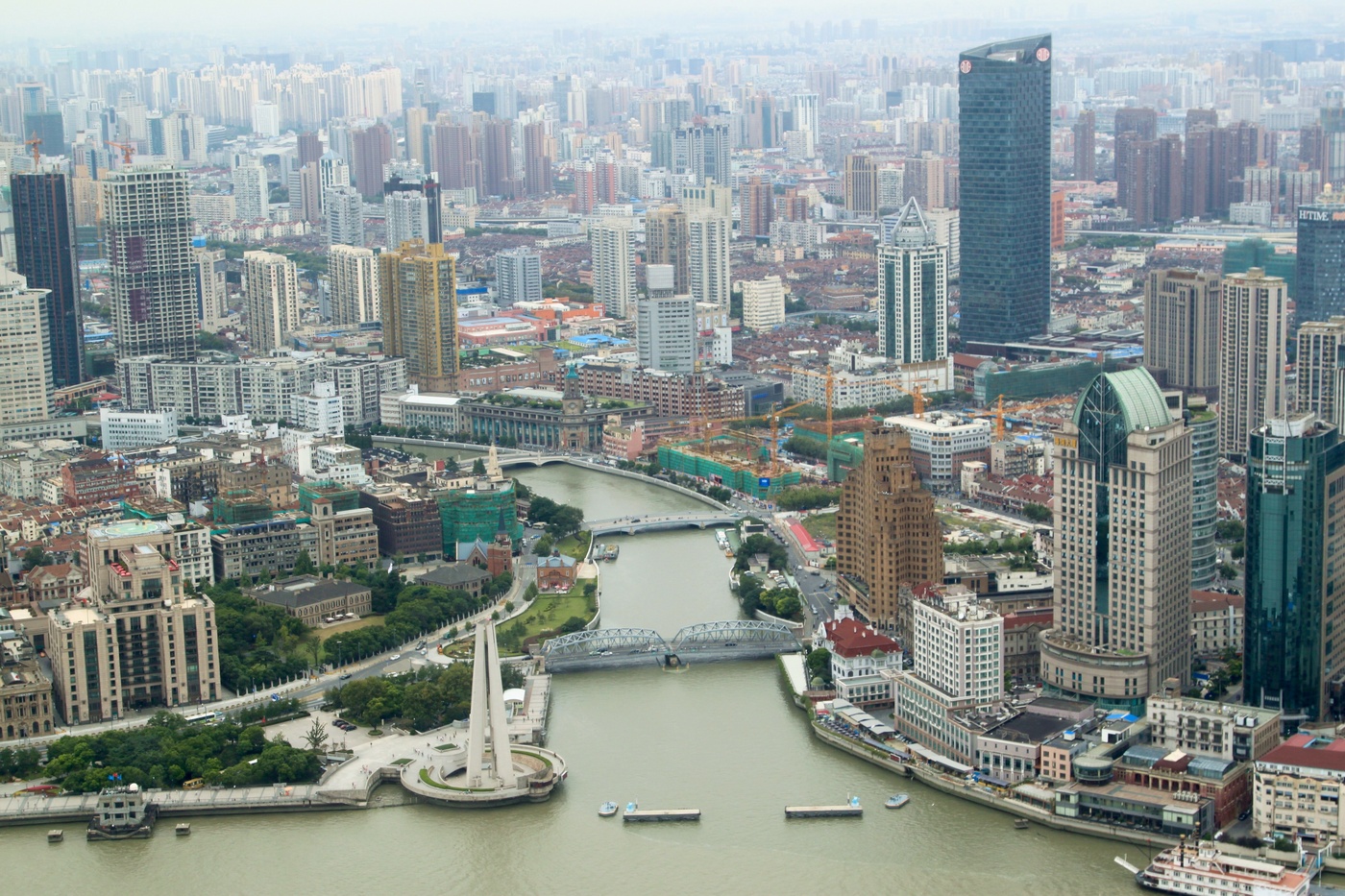 Шанхай с высоты птичьего полета