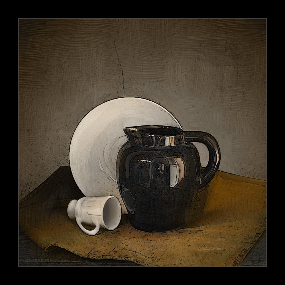 белое блюдце