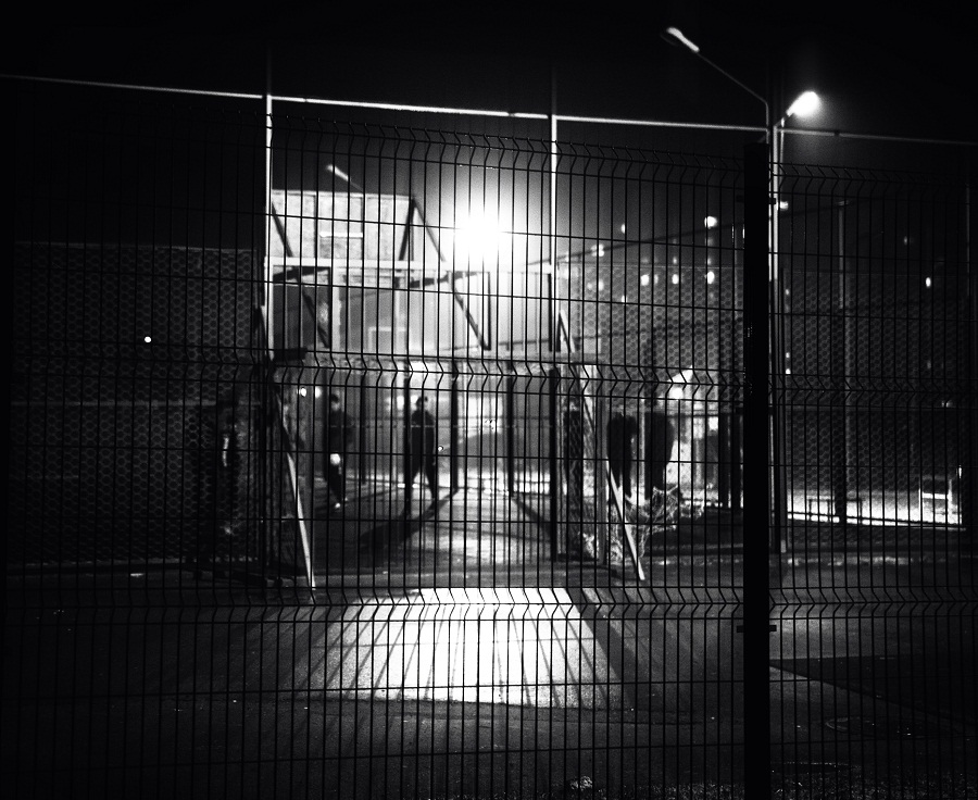 Ночной футбол.