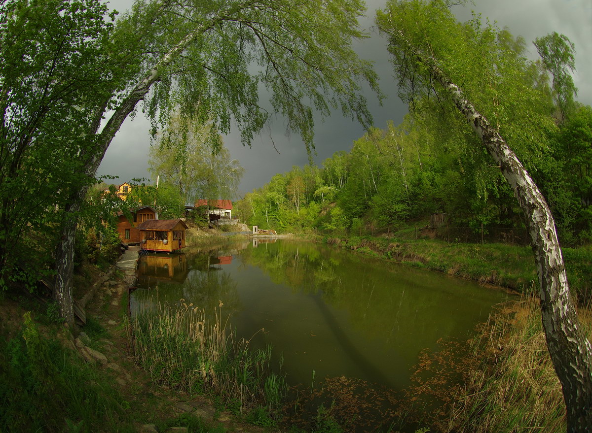 Домик у пруда