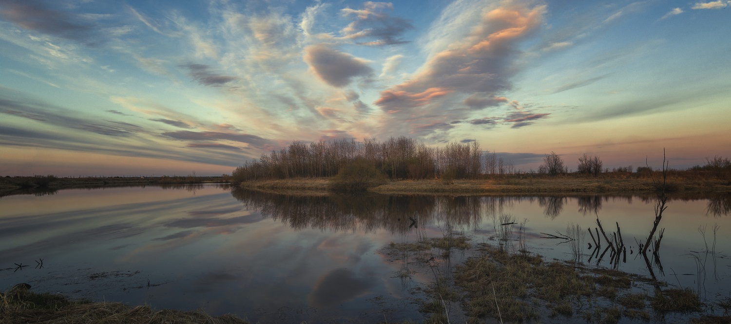 Весенний закат.