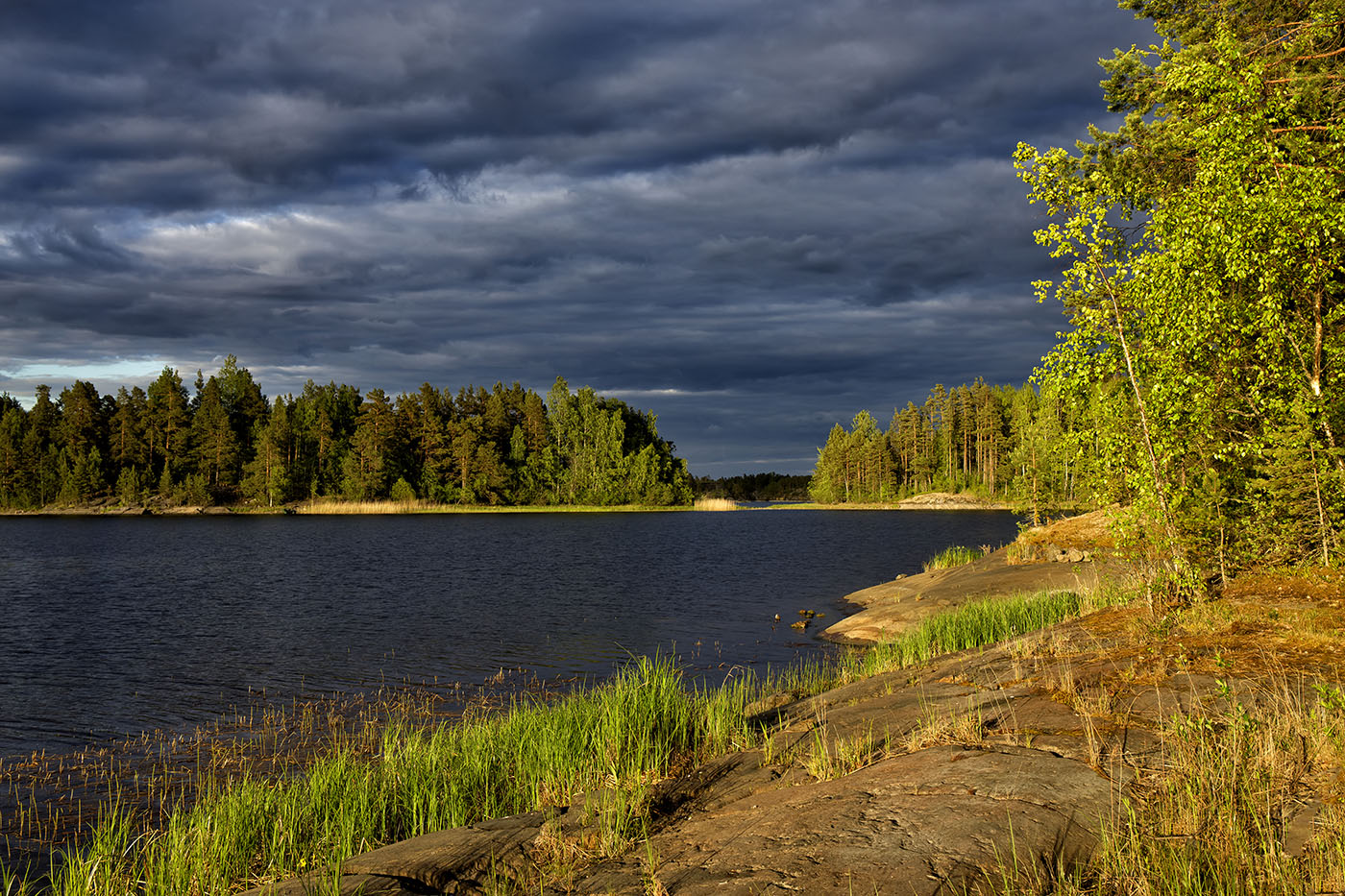 В лучах заката....