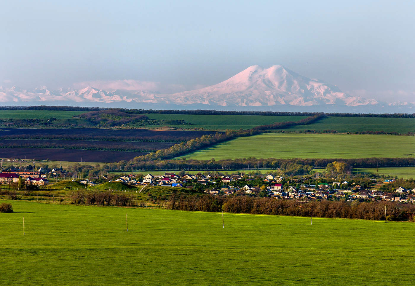 Над полями Ставрополья.