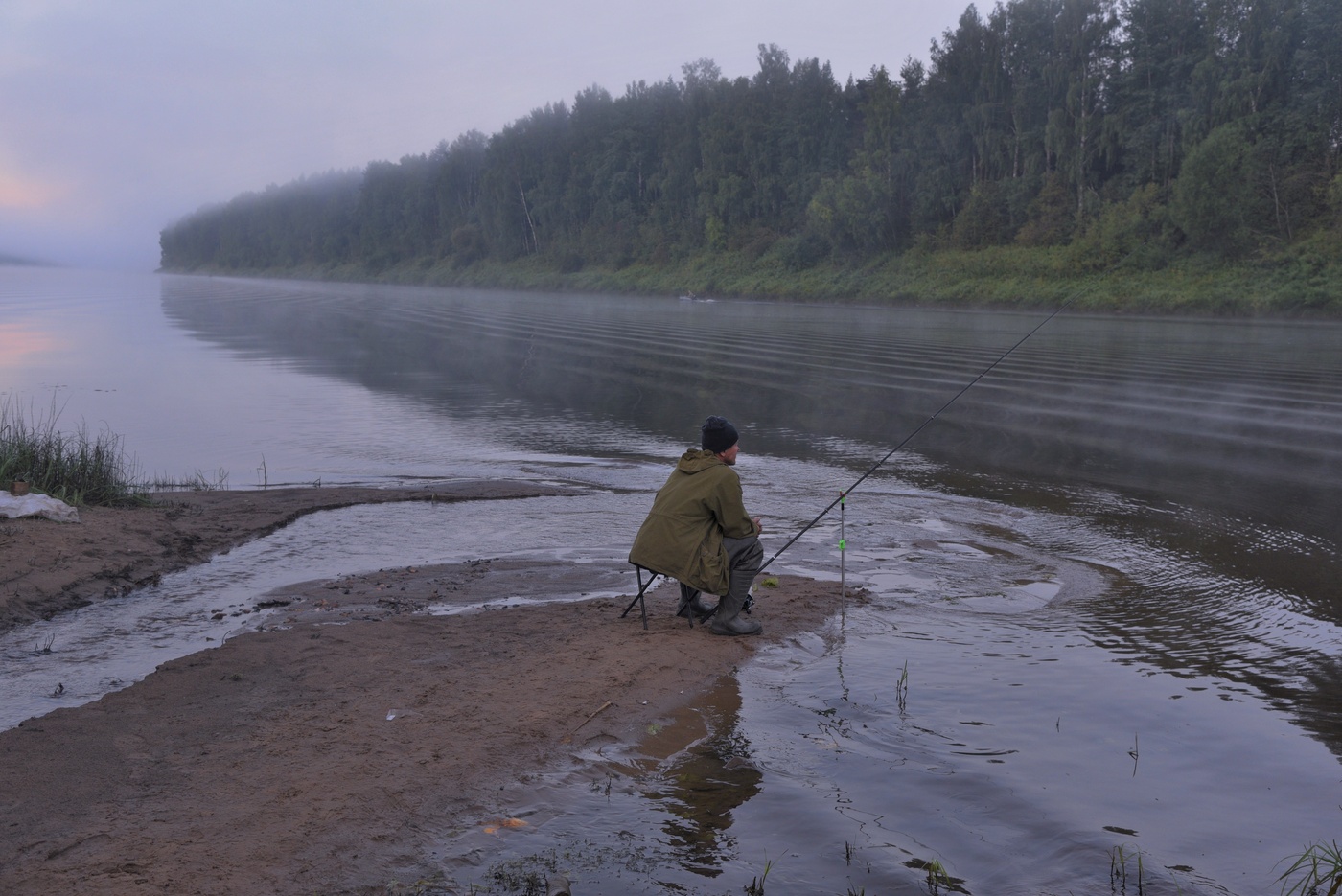 На рассвете ...