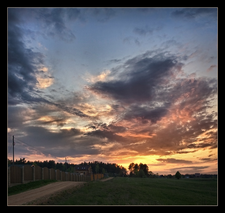 Полыхающий закат...