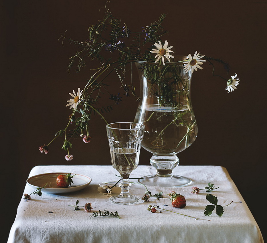 С ромашками...