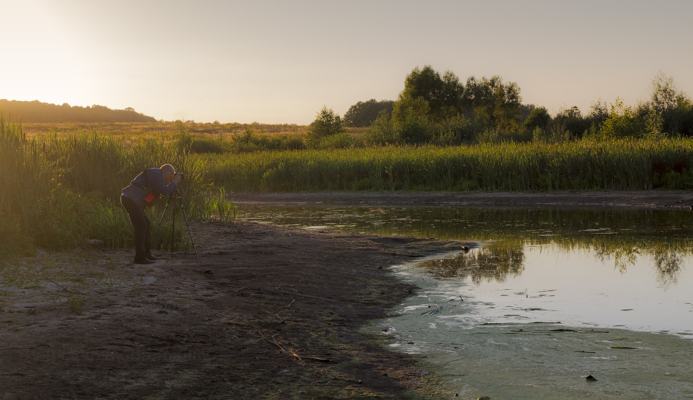 На вечернем пленэре