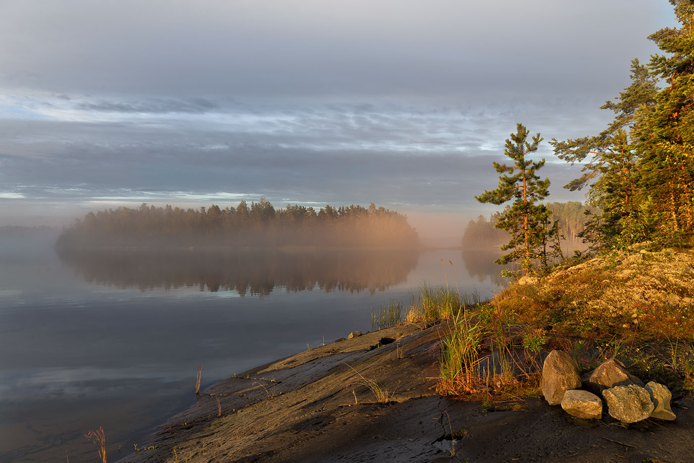 На закате...