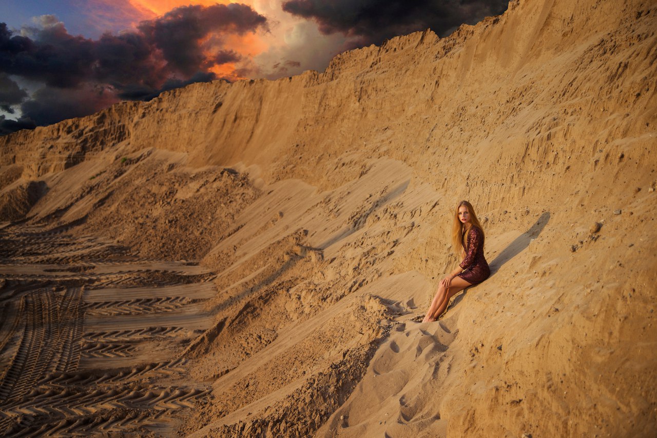 Закат в песках