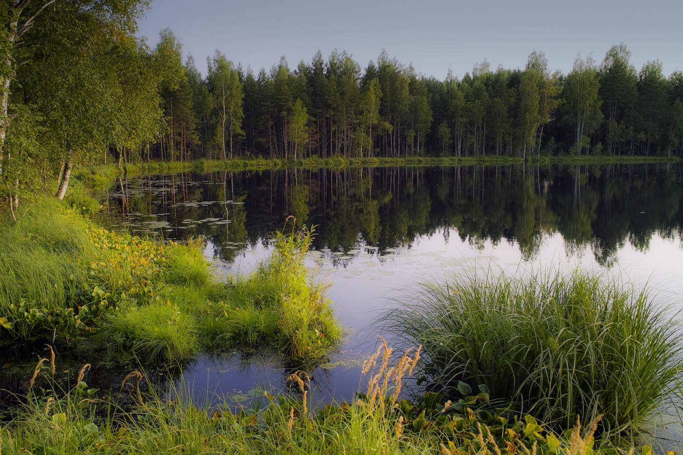 Вечер на озере