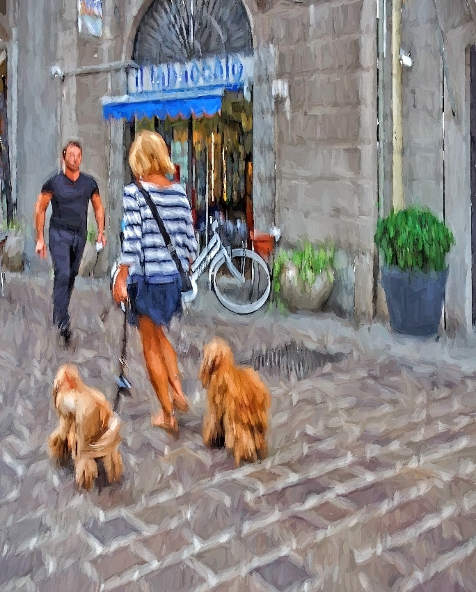 Дама с собачками