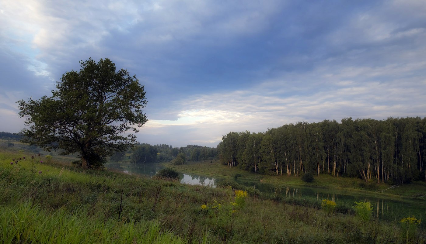 Августовский хмурый рассвет