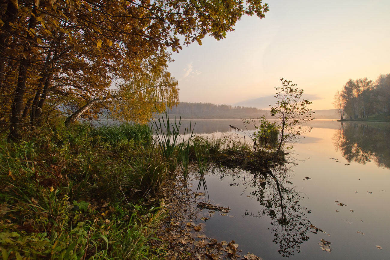 На осенних затонах