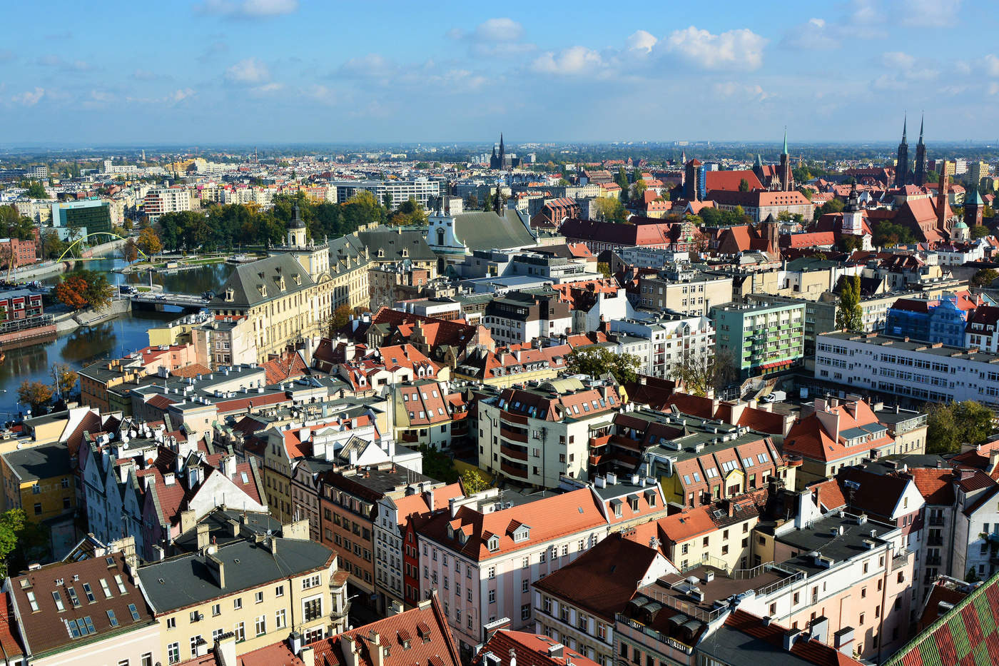 Вроцлав с высоты птичьего полета...