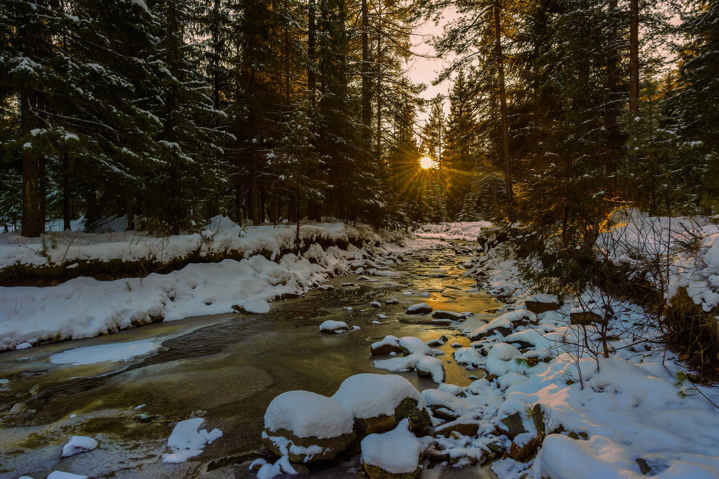 Зимняя речка