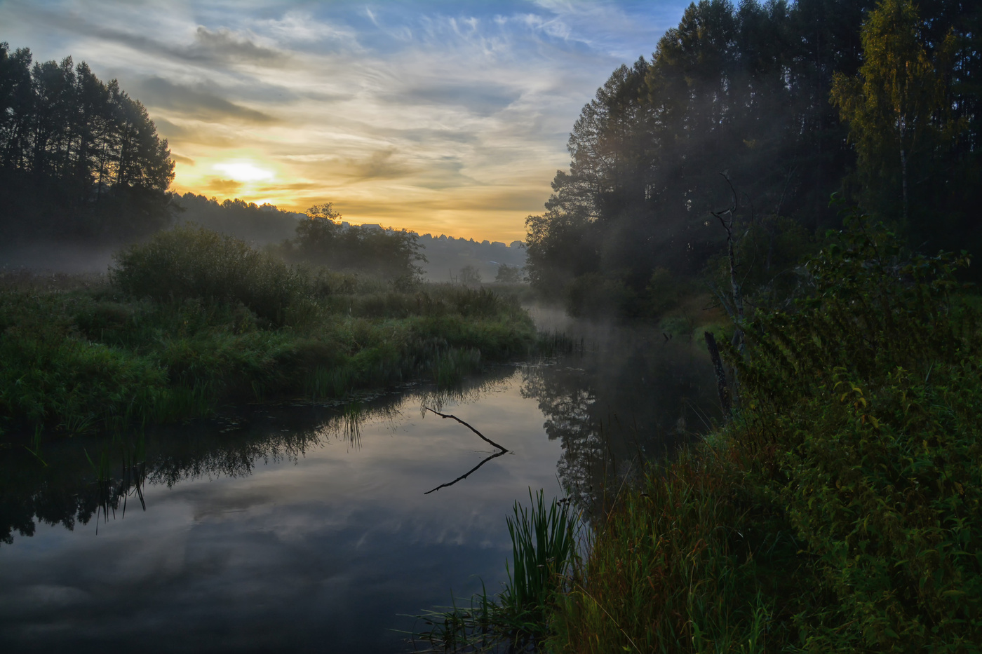утро на реке Яхрома