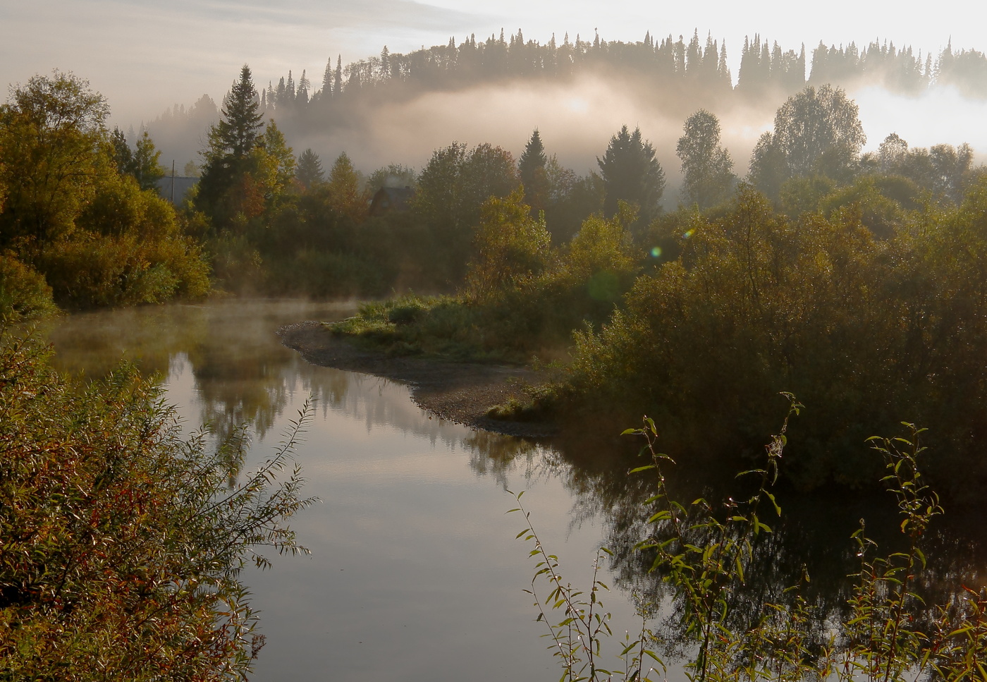 Бабье лето раннее утро