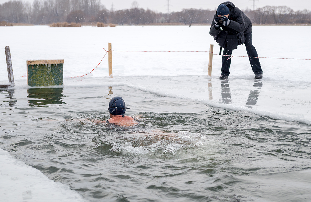 Зимние заплывы...