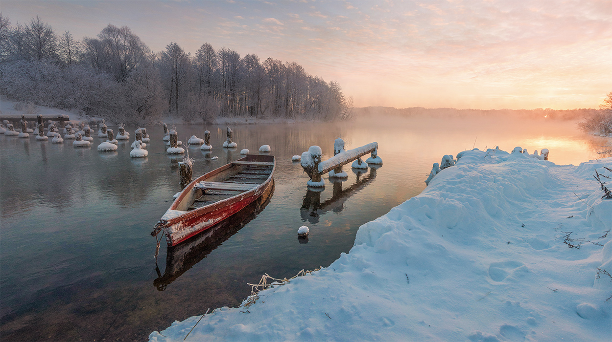 Зимний рассвет.