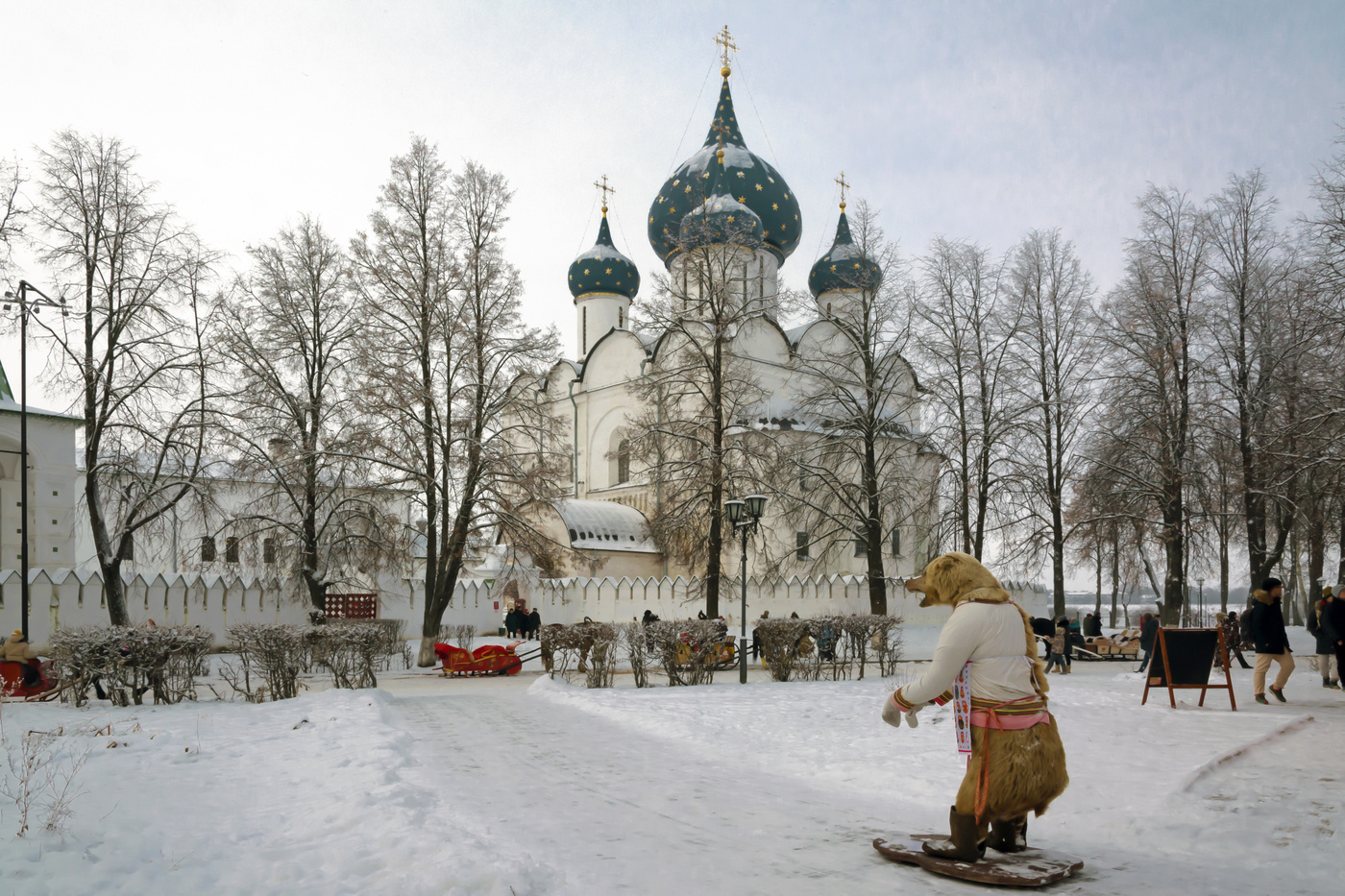зимние праздники в Суздале