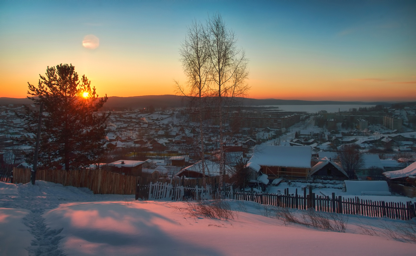 Утро в поселке