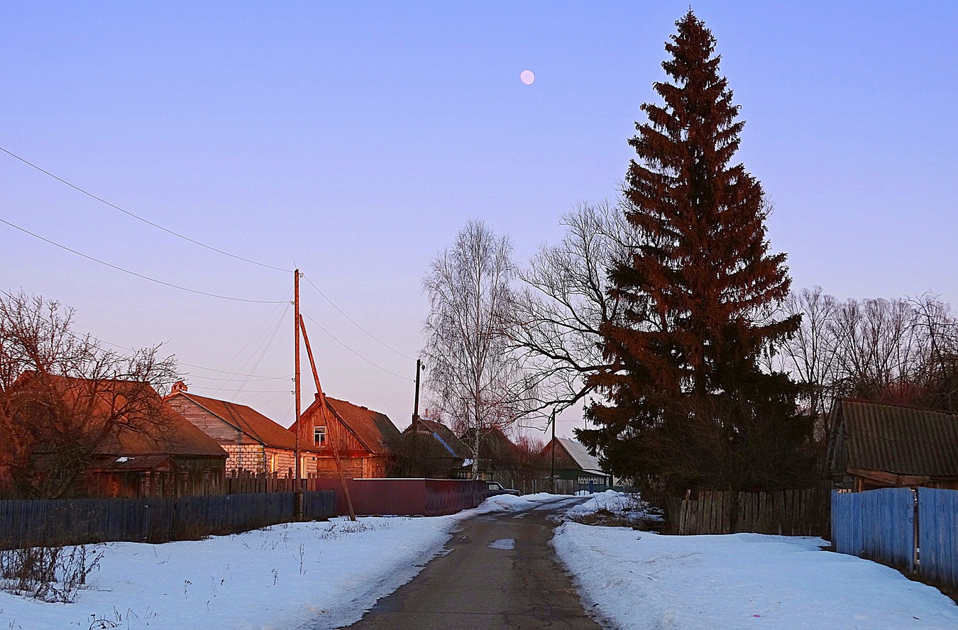 Деревня вечером