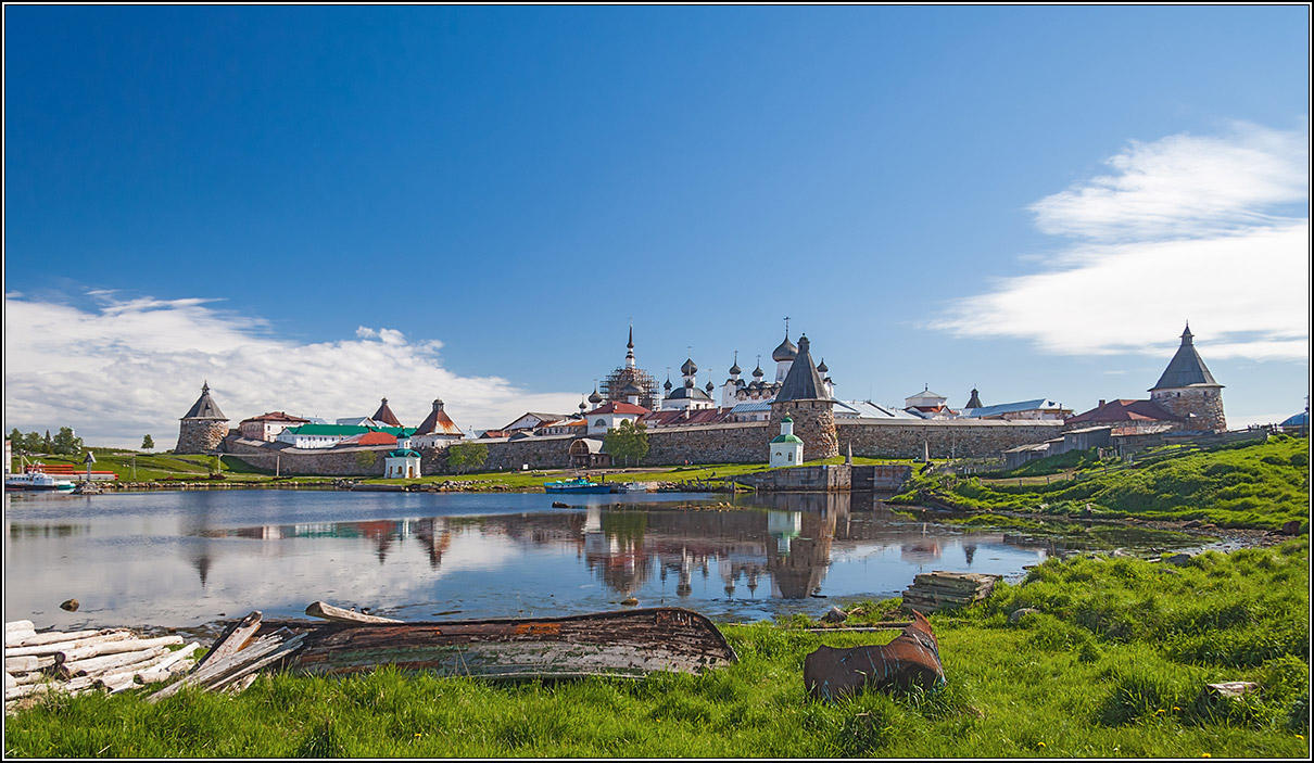 На Соловецких островах.