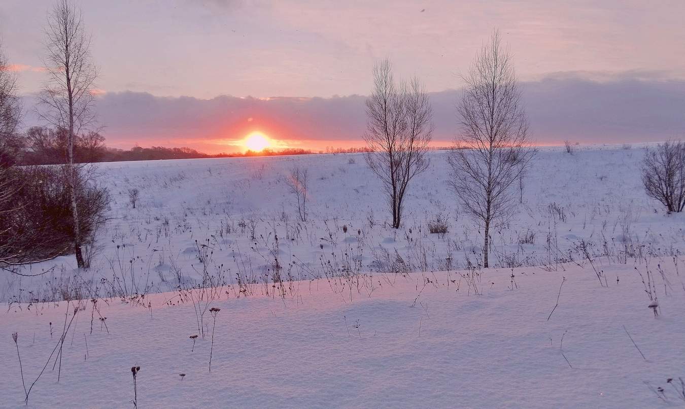 Раннее морозное утро