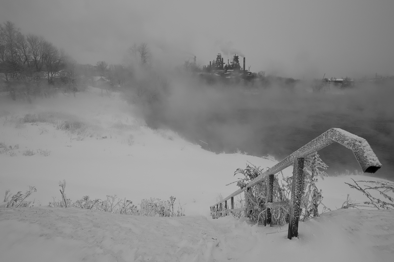 Зима. Индустриальный пейзаж