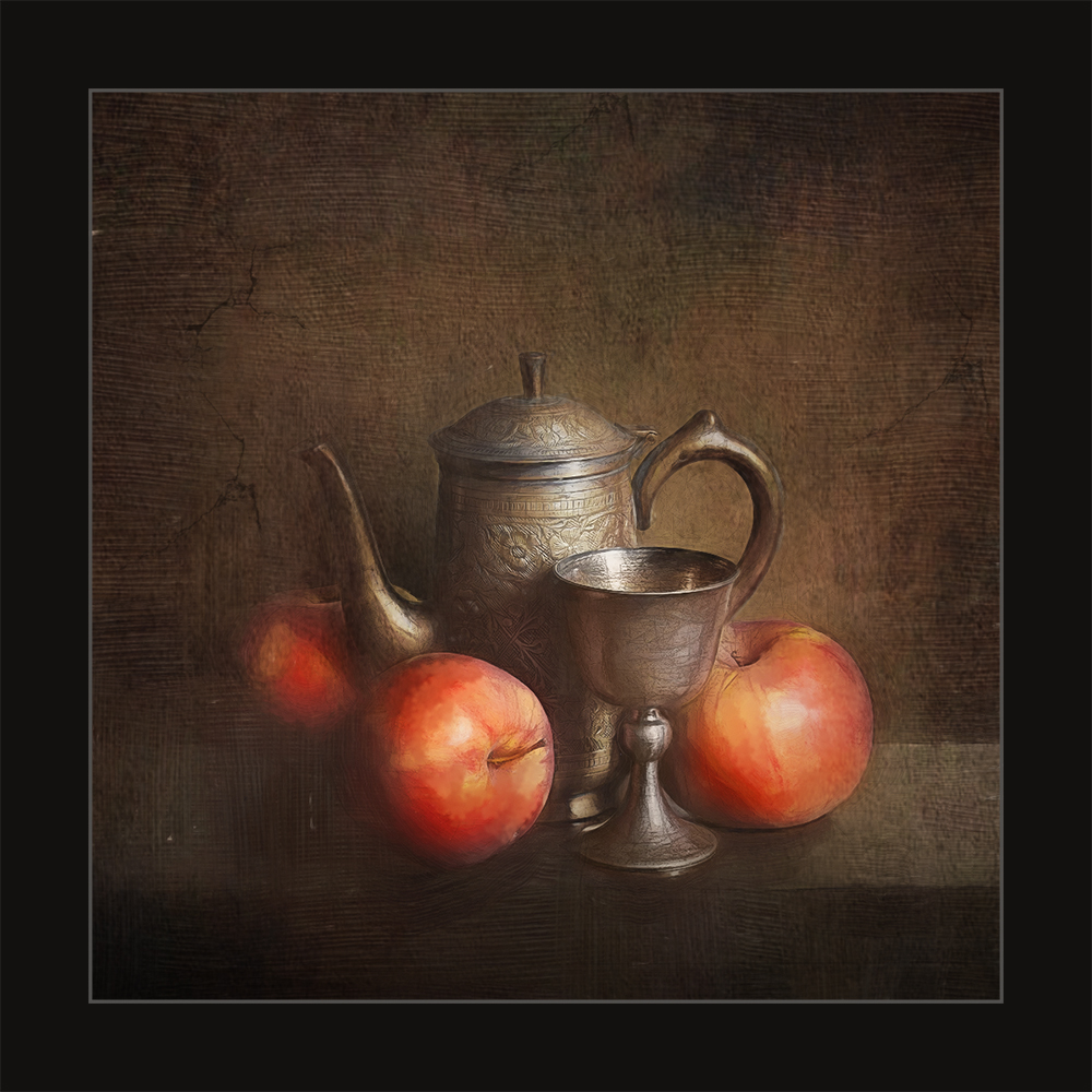 красные яблоки