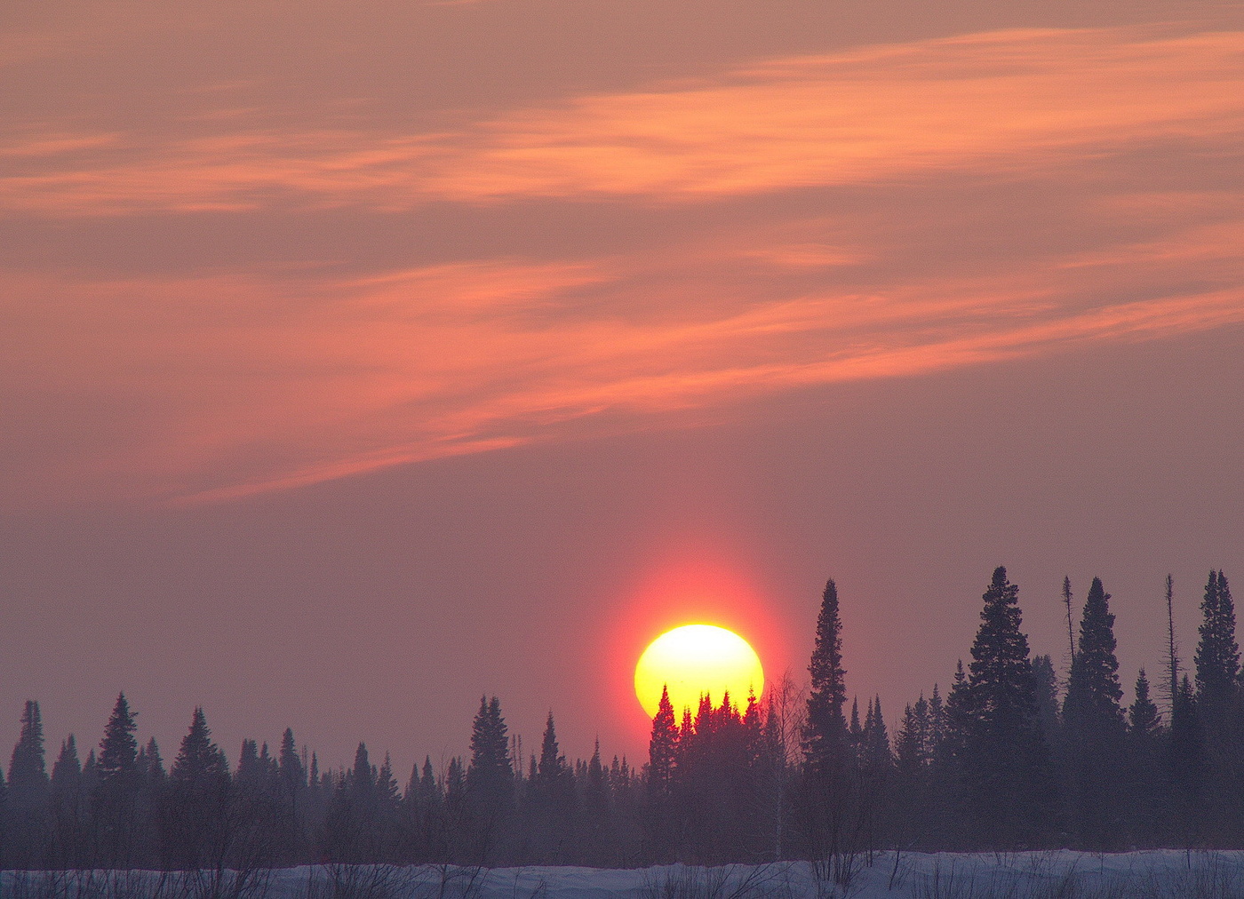 ЗИМНИЙ ЗАКАТ.