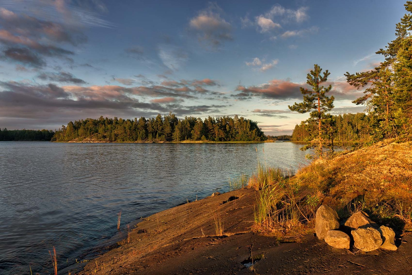 В закатных лучах...