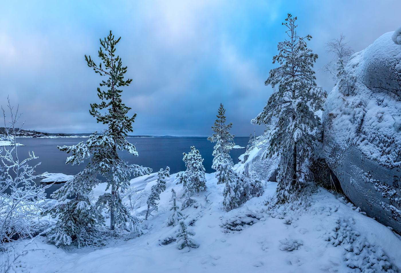 Зимняя акварель.
