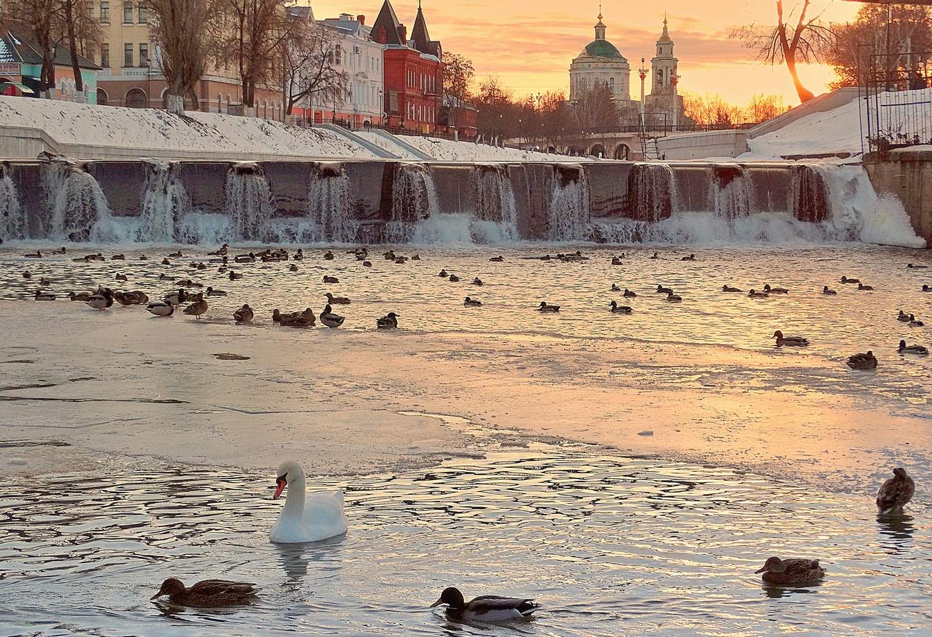 Зимний вечер на Орлике
