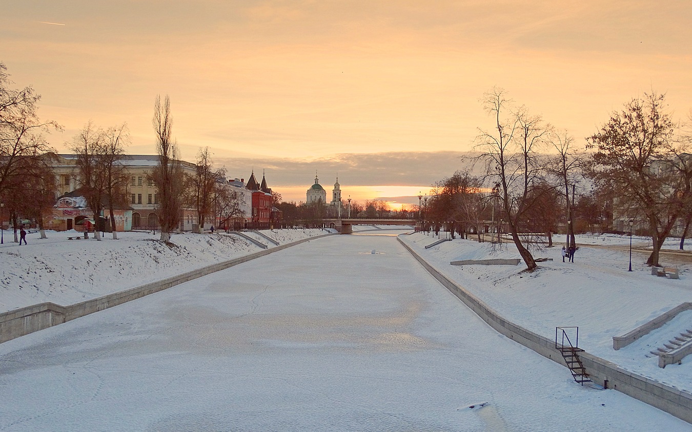 Вечерняя зимняя заря