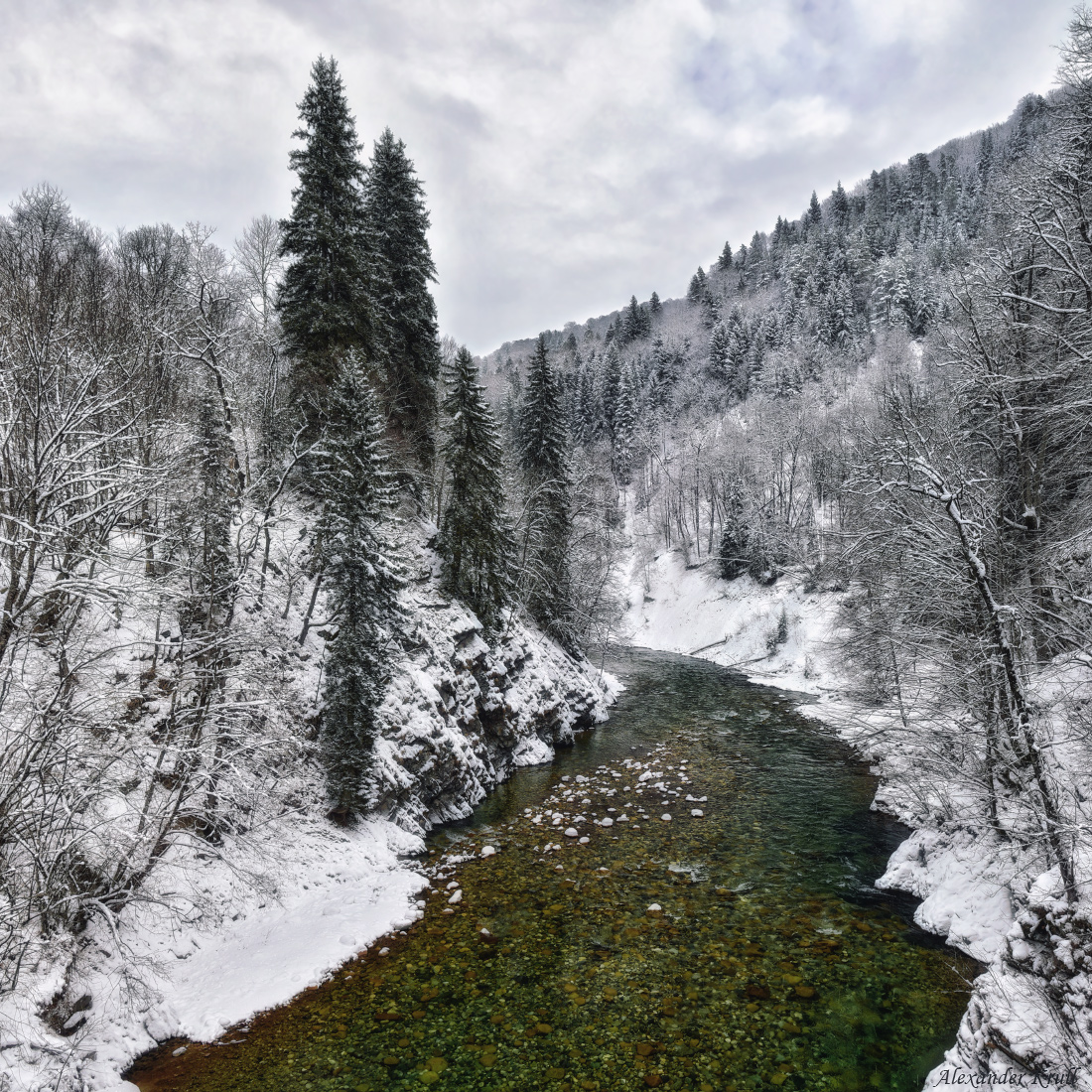 Зима на Большой Лабе...