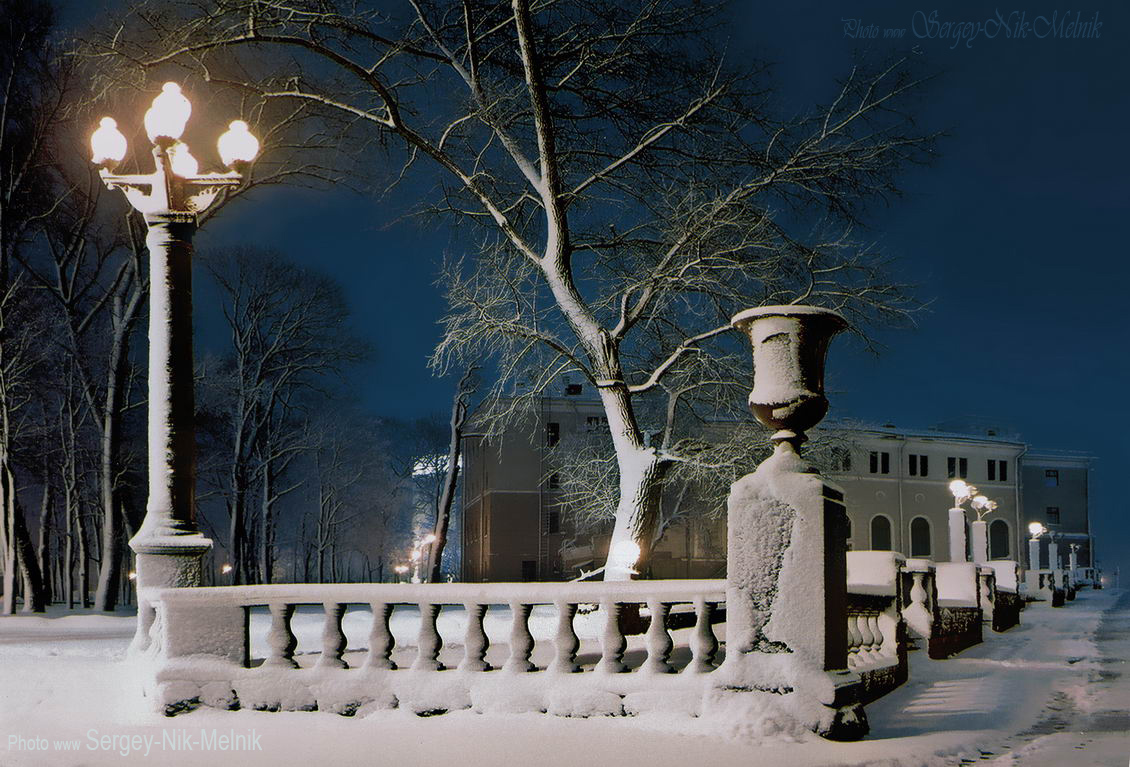 Зимний этюд в парке...