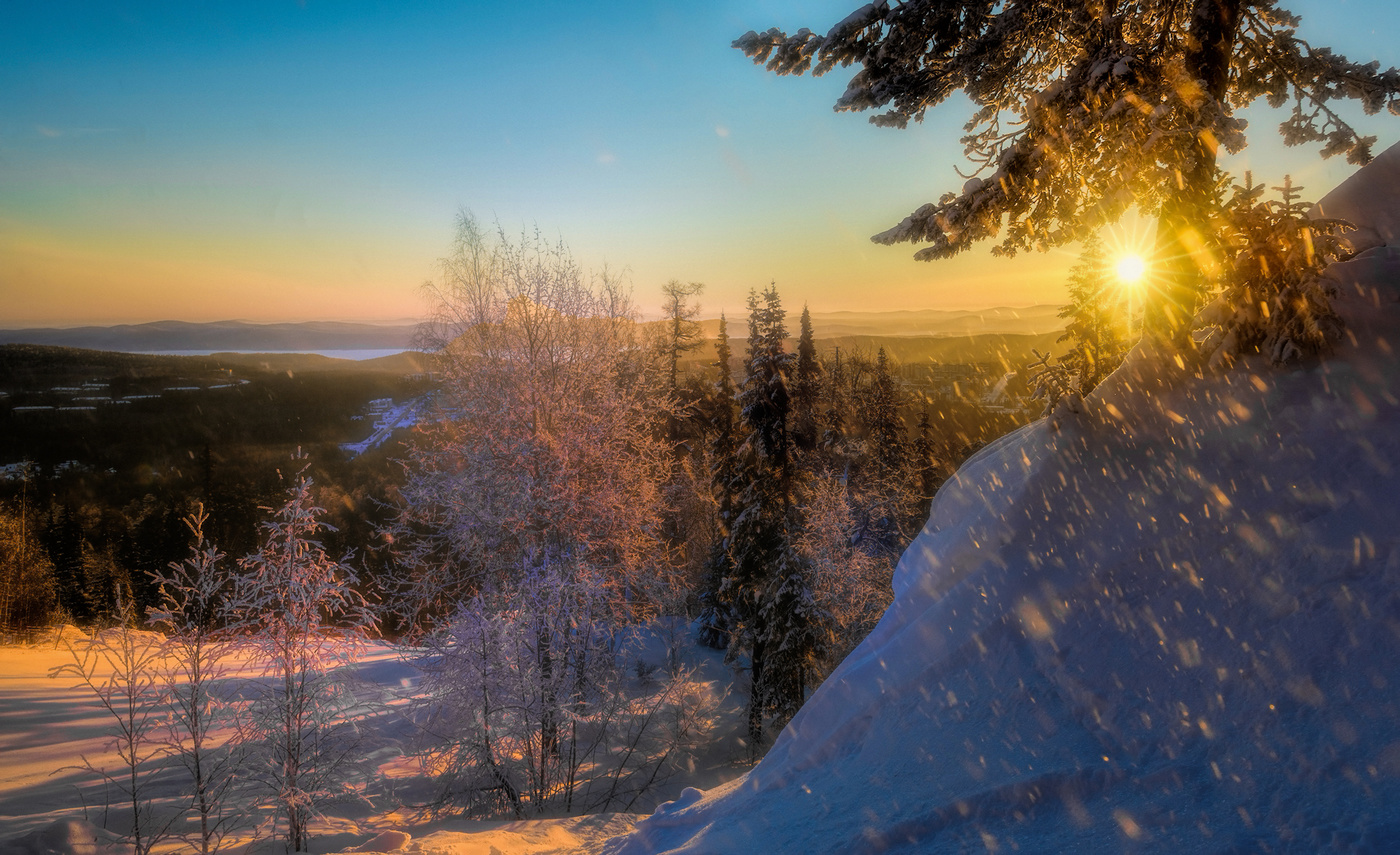 Утренний снегопад