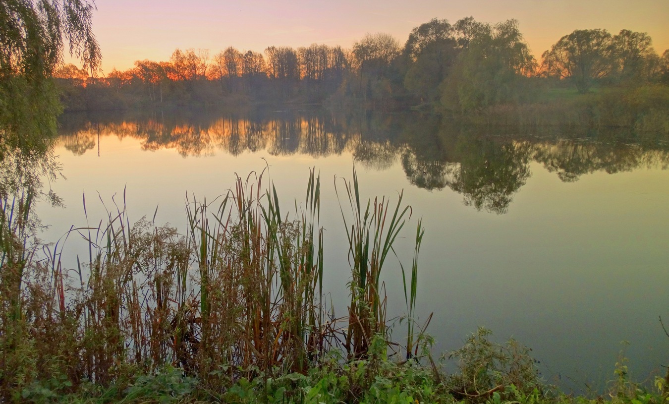 Закат осеннего солнца