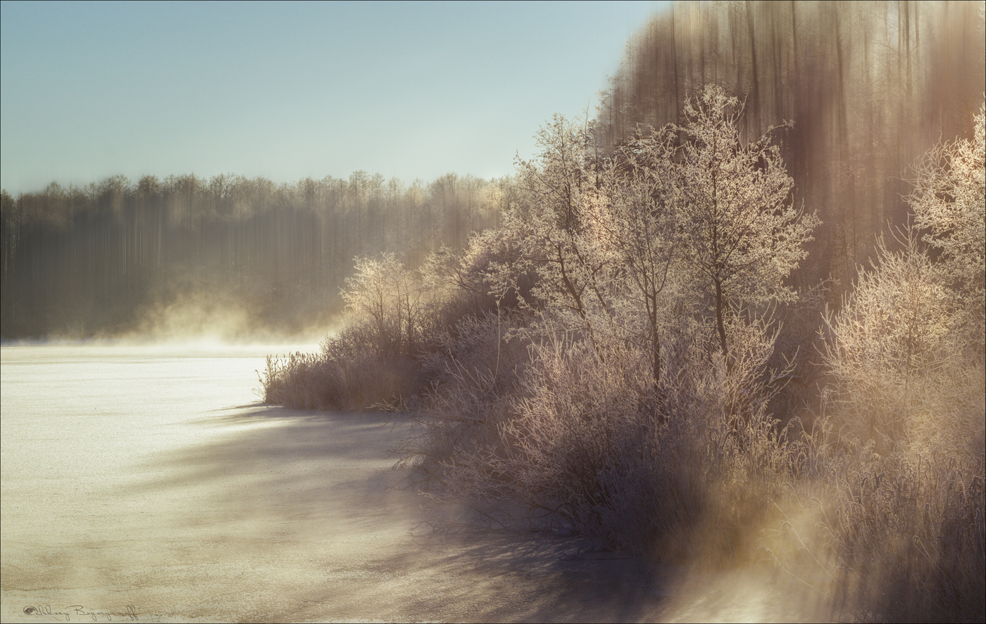 Морозная феерия рассвета.