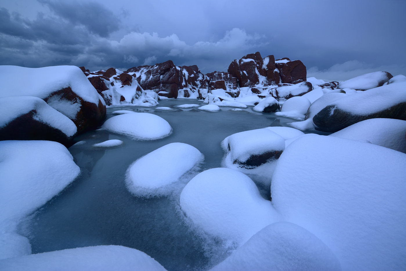 В "горах" Кольского...