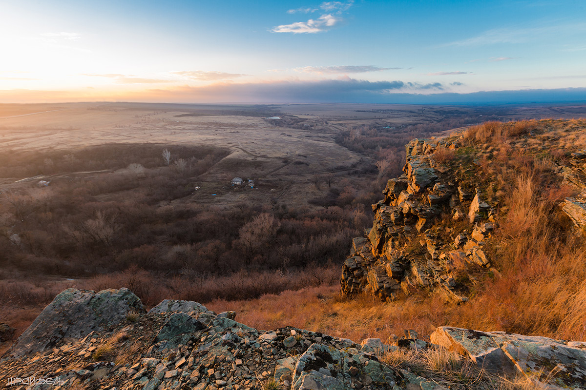 Рассвет над хутором Поповка