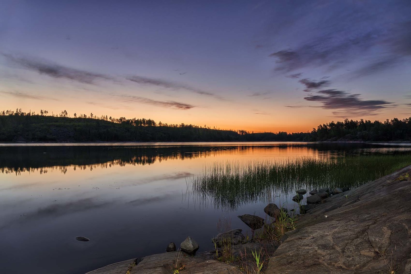 На закате...