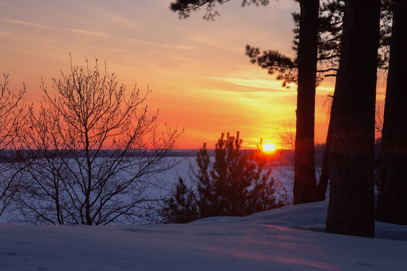 ЗАКАТ НАД ТОМЬЮ.