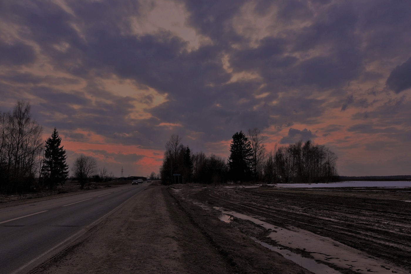 Поздний вечер ...